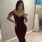 Off the shoulder long prom dress , mermaid prom dress   cg13090