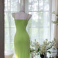 Green Mermaid Dress Vintage Party Dress Evening Dress Prom Dresses     cg25708