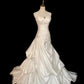 White Wedding Dress Sleeveless Long Princess Evening Dress   cg25933