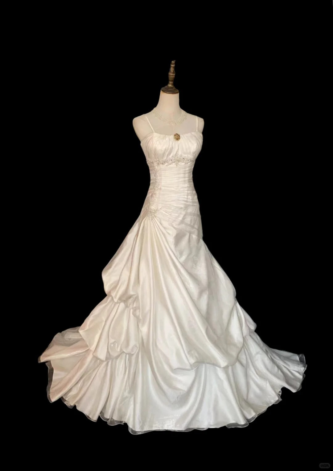 White Wedding Dress Sleeveless Long Princess Evening Dress   cg25933
