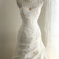 A Line White Wedding Dress Sleeveless Long Princess Evening Dress   cg25939