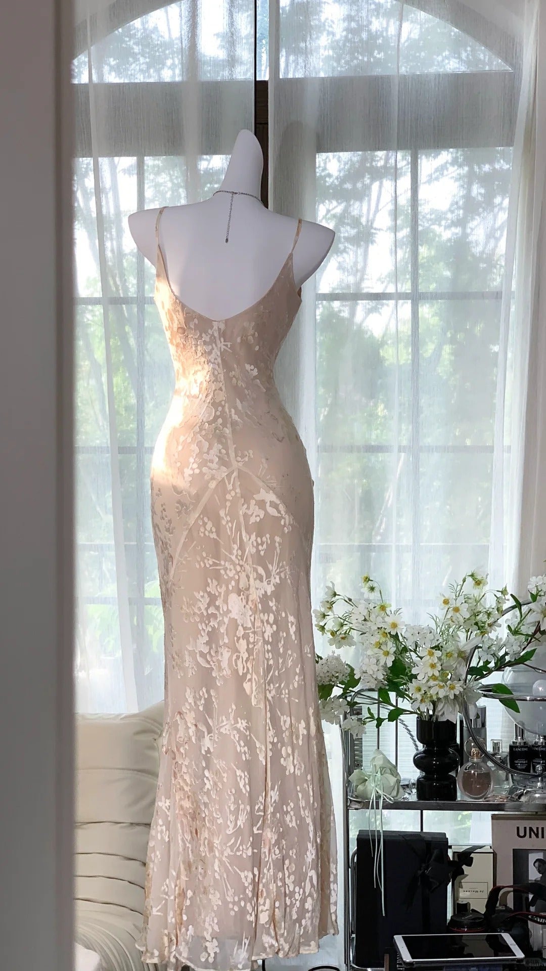 Champagne Long Mermaid Prom Party Dresses Formal Evening Dress   cg25891