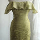 Green Off Shoulder Vintage Long Party Dress Evening Dress Prom Dresses     cg25706