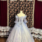 A Line Long Sleeves Ball Gown Quinceanera Dress Unique Long Evening Dress    cg25537