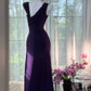 Purple Vintage Prom Party Dresses Unique Long Evening Dress   cg25962