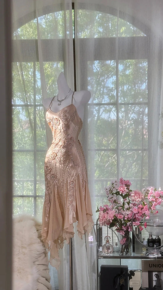 Irregular length Party Dress Fashion Evening Dress      cg25573