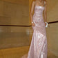 Pink Evening Dresses, Shinny Sleeveless Long Party Gowns  cg25555