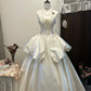A Line Strapless Satin Wedding Dresses,Sleeveless Evening Party Gowns  cg25590