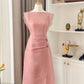 Pink Vintage Short Party Dress Cocktail Dresses Homecoming Dress     cg25768