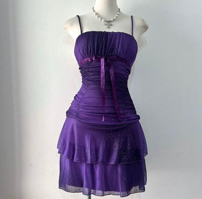 Purple Vintage Short Party Dress Cocktail Dresses Homecoming Dress     cg25837