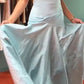 Blue Off-the-shoulder Elegant A-Line Long Prom Dress Birthday Dress   cg25465