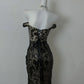 Black Lace Mermaid Evening Dresses,Sleeveless Party Prom Dress, Formal Dress    cg25472