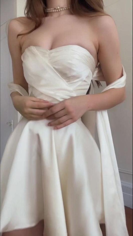 Strapless Short Party Dress Short Prom Dresses Homecoming Gowns      cg25618