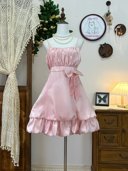A Line Pink Vintage Short Party Dress Cocktail Dresses Homecoming Dress     cg25829