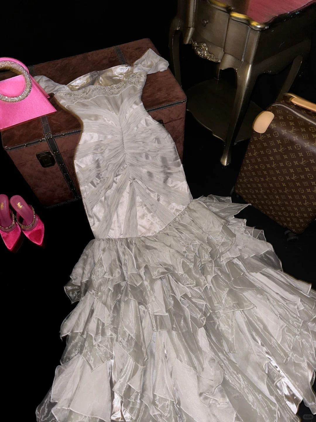 Vintage Long Prom Party Dresses Unique Evening Dress   cg26073