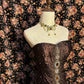 A Line Brown Strapless Evening Dresses,Sleeveless Party Prom Dress  cg25479