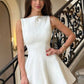 A Line White Formal Short Party Dress Cocktail Dresses Homecoming Dress     cg25869