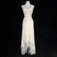 Ivory Formal Dress Vintage Long Party Dress Evening Dress Prom Dresses     cg25717
