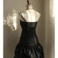 A Line Black Vintage Homecoming Dresses Short Prom Dress Short Party Dress    cg25932