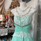 A Line Chiffon Lace Vintage Long Party Dress Evening Dress Prom Dresses     cg25748