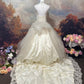 A Line Tulle Lace V Neck Wedding Dresses, Sleeveless Party Gowns  cg25564