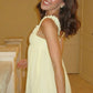 A Line Yellow Chiffon Short Party Dress Cocktail Dresses Homecoming Dress     cg25739