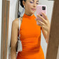 Orange Homecoming Dresses Short Prom Dress Short Party Dress Cocktail Dresses     cg25895