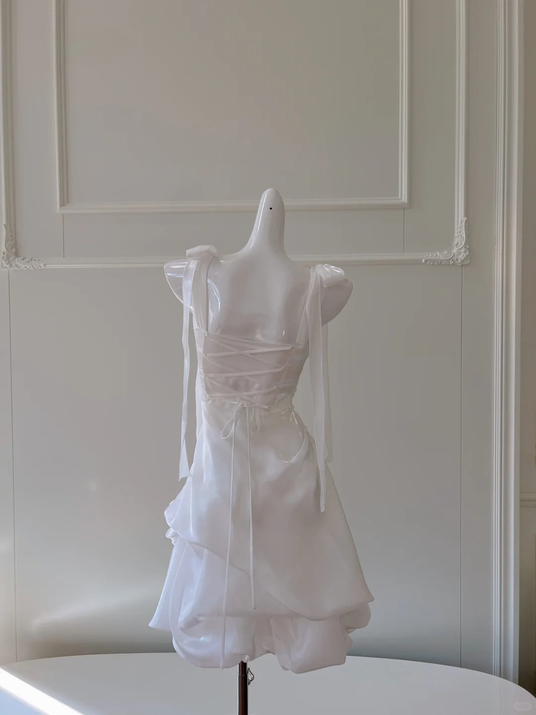 A Line White Cocktail Dresses Homecoming Dress Short Prom Dress Party Dress    cg26010