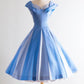 A Line Blue Vintage Homecoming Dresses Short Prom Dress Short Party Dress    cg25921