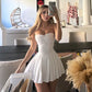 White A Line Party Dress Short Prom Dresses Homecoming Gowns      cg25614