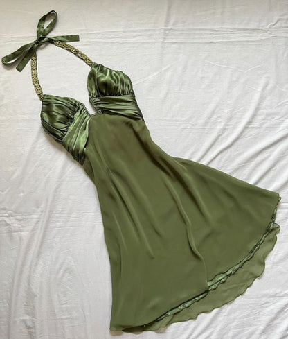 Green Short Party Dress Short Prom Dresses Homecoming Gowns      cg25631