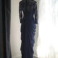 Navy Blue Lace Prom Dresses, Long Evening Dress Vintage Formal Dress    cg25978