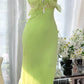 Green Mermaid Dress Vintage Party Dress Evening Dress Prom Dresses     cg25708