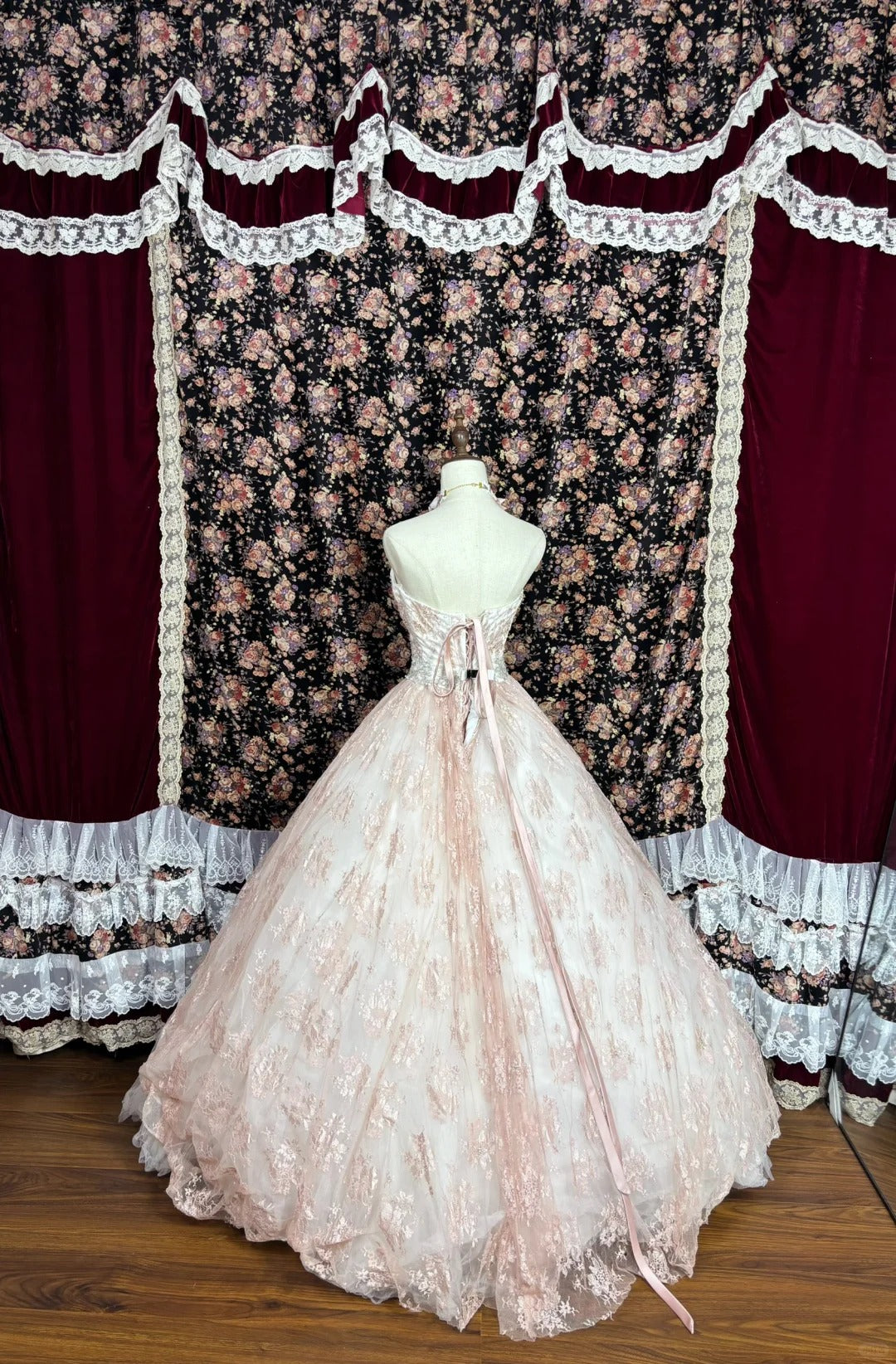 A Line Strapless Ball Gown Quinceanera Dress Unique Evening Dress    cg25575