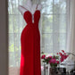 Red Vintage Prom Party Dresses Unique Long Evening Dress   cg25961