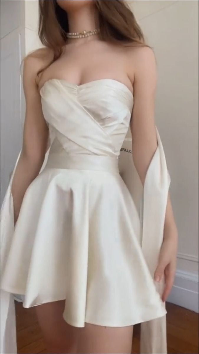 Strapless Short Party Dress Short Prom Dresses Homecoming Gowns      cg25618