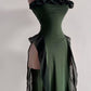 Green Chiffon Strapless Party Dress Evening Dress Prom Dresses     cg25654