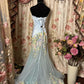 Vintage Evening Dresses,Mermaid Strapless Long Party Gowns  cg25546