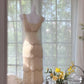 Vintage Evening Dresses, Light Champagne Long Sleeveless Party Gowns  cg25534