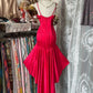 Red High Low Vintage Party Dress Evening Dress Prom Dresses     cg25755