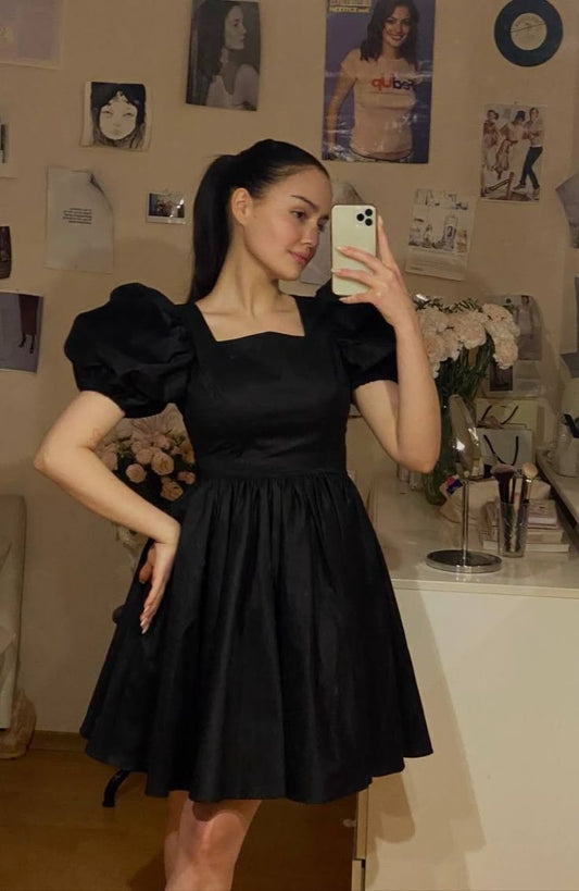 A Line Black Short Party Dress Cocktail Dresses Homecoming Dress     cg25871