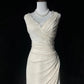 Ivory Formal Dress Vintage Long Party Dress Evening Dress Prom Dresses     cg25717