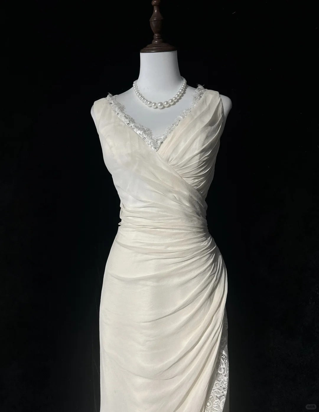 Ivory Formal Dress Vintage Long Party Dress Evening Dress Prom Dresses     cg25717