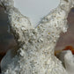A Line Lace Wedding Dress Sleeveless Long Bridal Dress   cg25947
