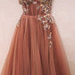 A Line Tulle New Elegant Prom Dress Long Evening Party Gowns    cg25811