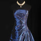 Pretty A Line Sleeveless Navy Blue Long Prom Dress Evening Dress      cg25270