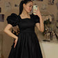 A Line Black Short Party Dress Cocktail Dresses Homecoming Dress     cg25871