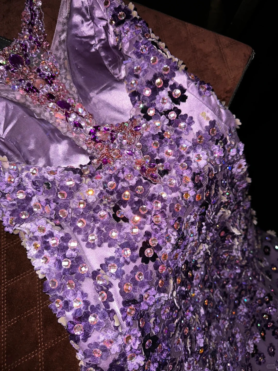 A Line Vintage Purple Long Prom Party Dresses Unique Evening Dress   cg26068