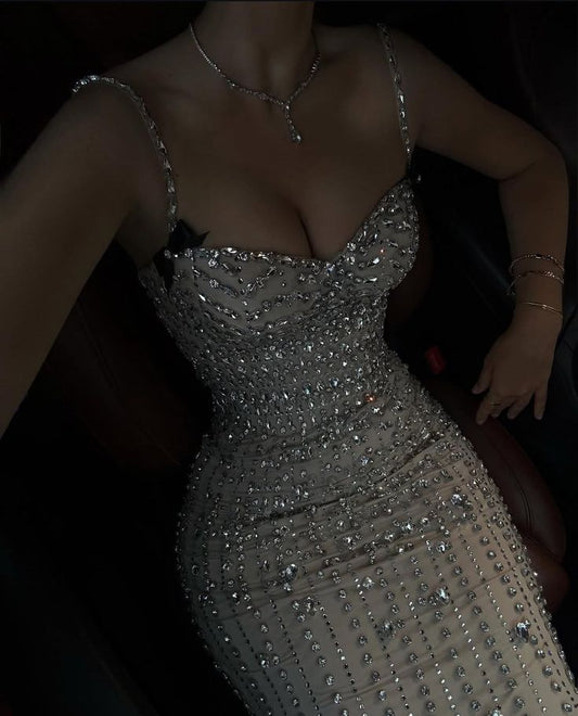 Sexy Mermaid Beaded Sequins Formal Dress Long Party Dress Evening Dress Prom Dresses     cg25742