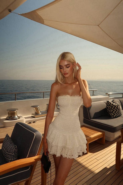 A Line Lace Short Evening Party Dress Homecoming Gowns      cg25596